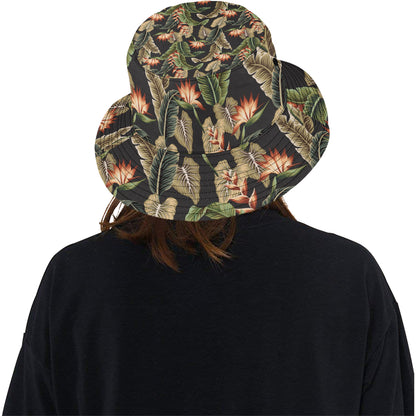 Tropical Flower Pattern Print Design TF014 Unisex Bucket Hat