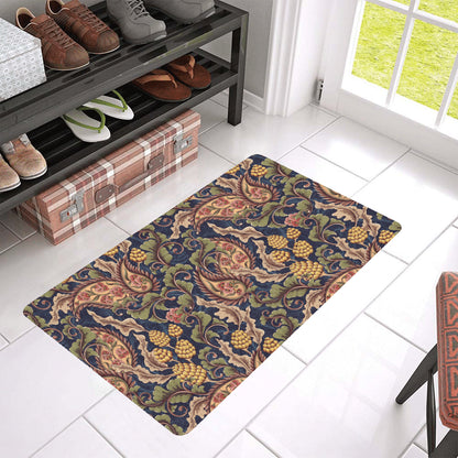 Floral Vintage Classic Print Rubber Doormat