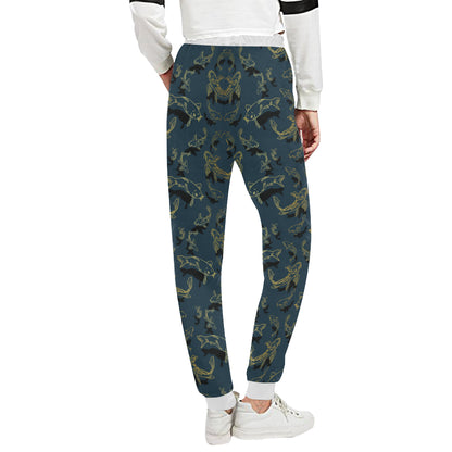 Koi Carp Gold Design Themed Print Unisex Sweatpants