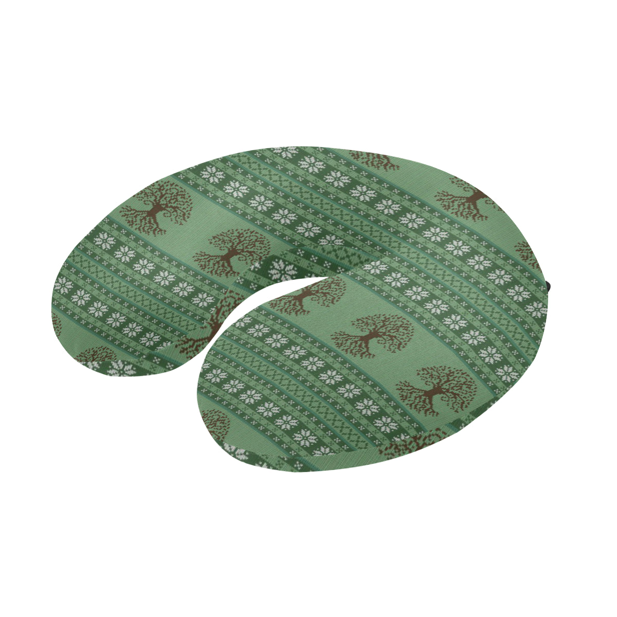 Celtic Pattern Print Design 09 U-Shaped Travel Neck Pillow