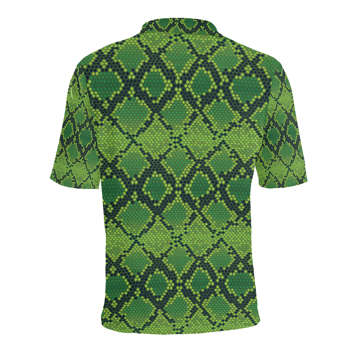 Python Green Pattern Print Design A01 Men Polo Shirt