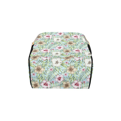 Tropical Flower Pattern Print Design TF05 Diaper Bag Backpack