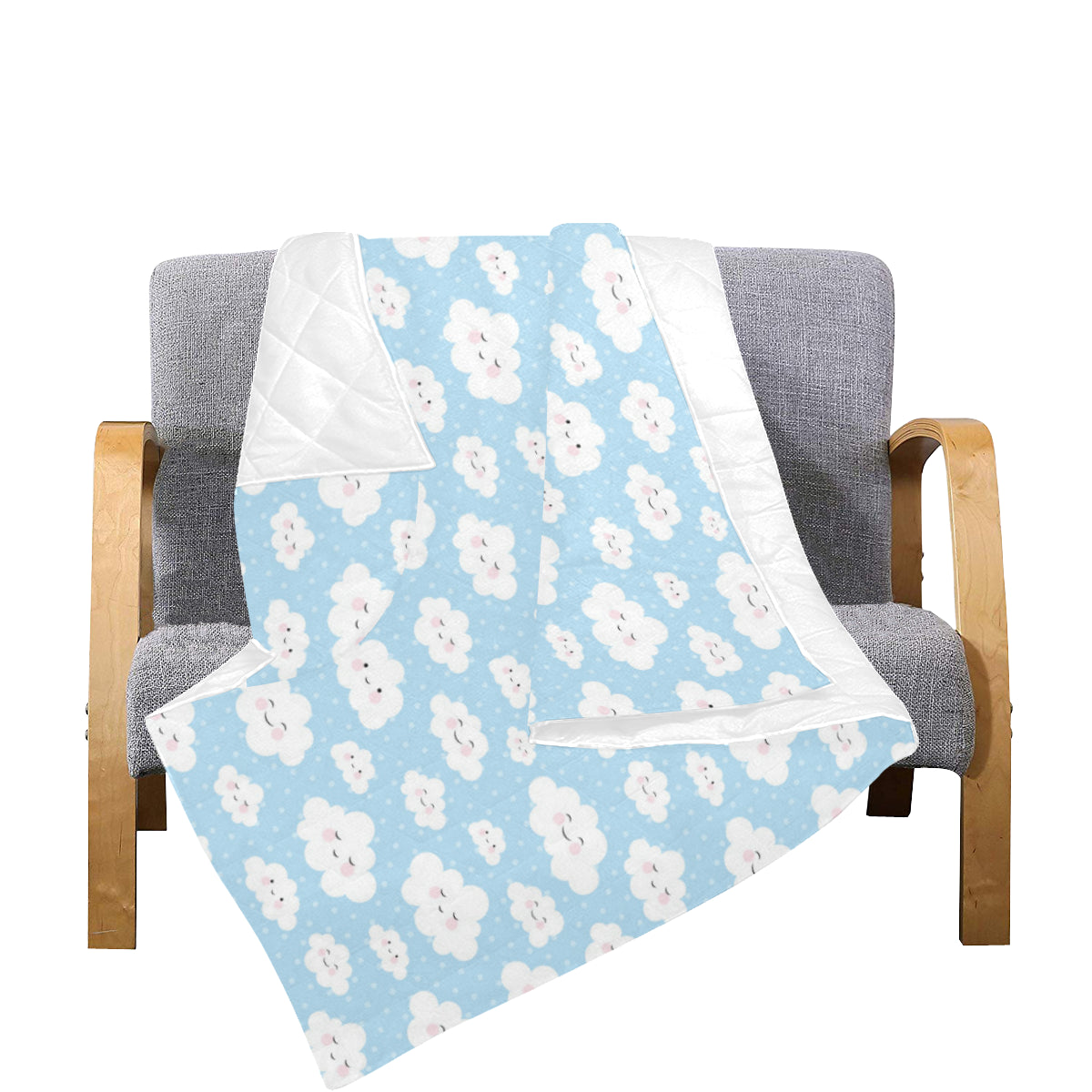 Cloud  Pattern Print Design 02 Premium Quilt