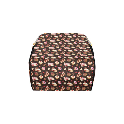 Cake Pattern Print Design 04 Diaper Bag Backpack