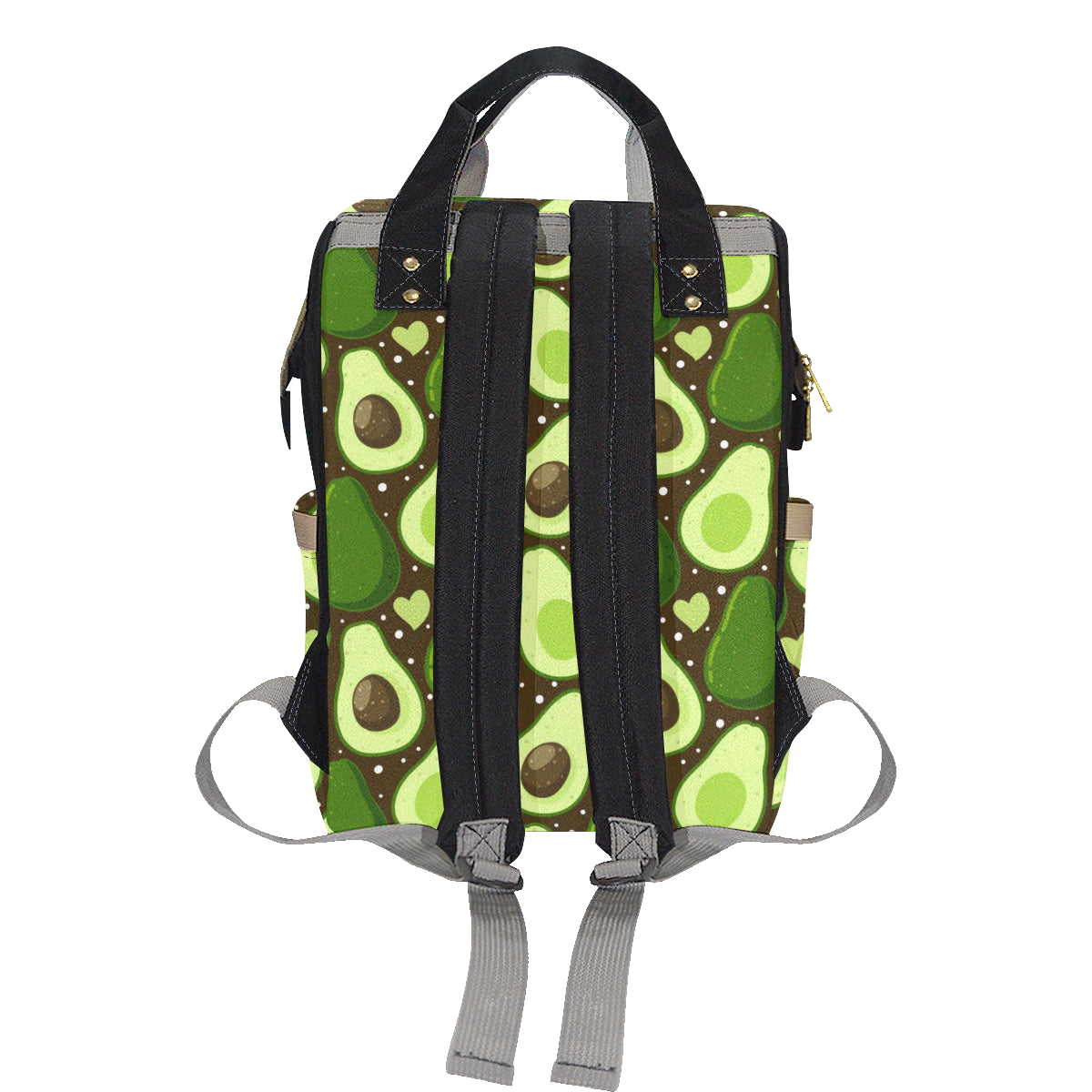 Avocado Pattern Print Design AC04 Diaper Bag Backpack