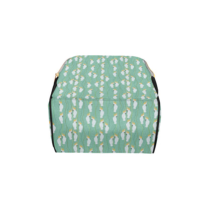 Cockatoo Pattern Print Design 01 Diaper Bag Backpack