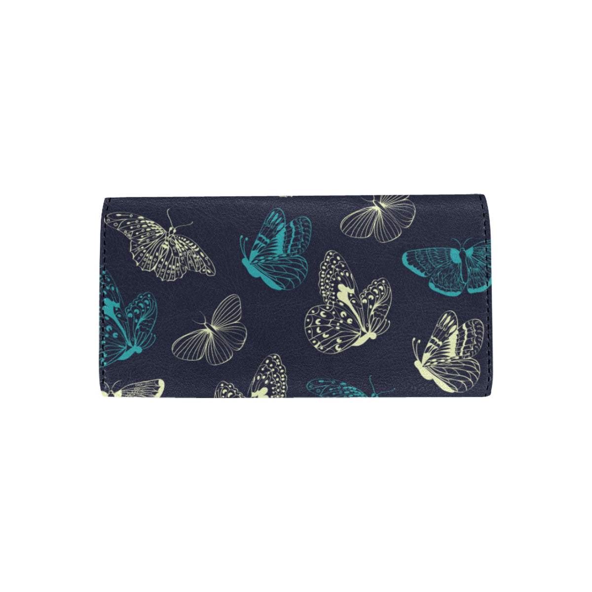 Monarch Butterfly Pattern Print Design 01 Women's Trifold Wallet