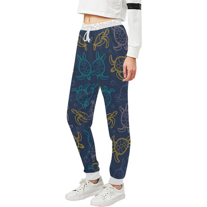 Sea Turtle Baby Print Unisex Sweatpants