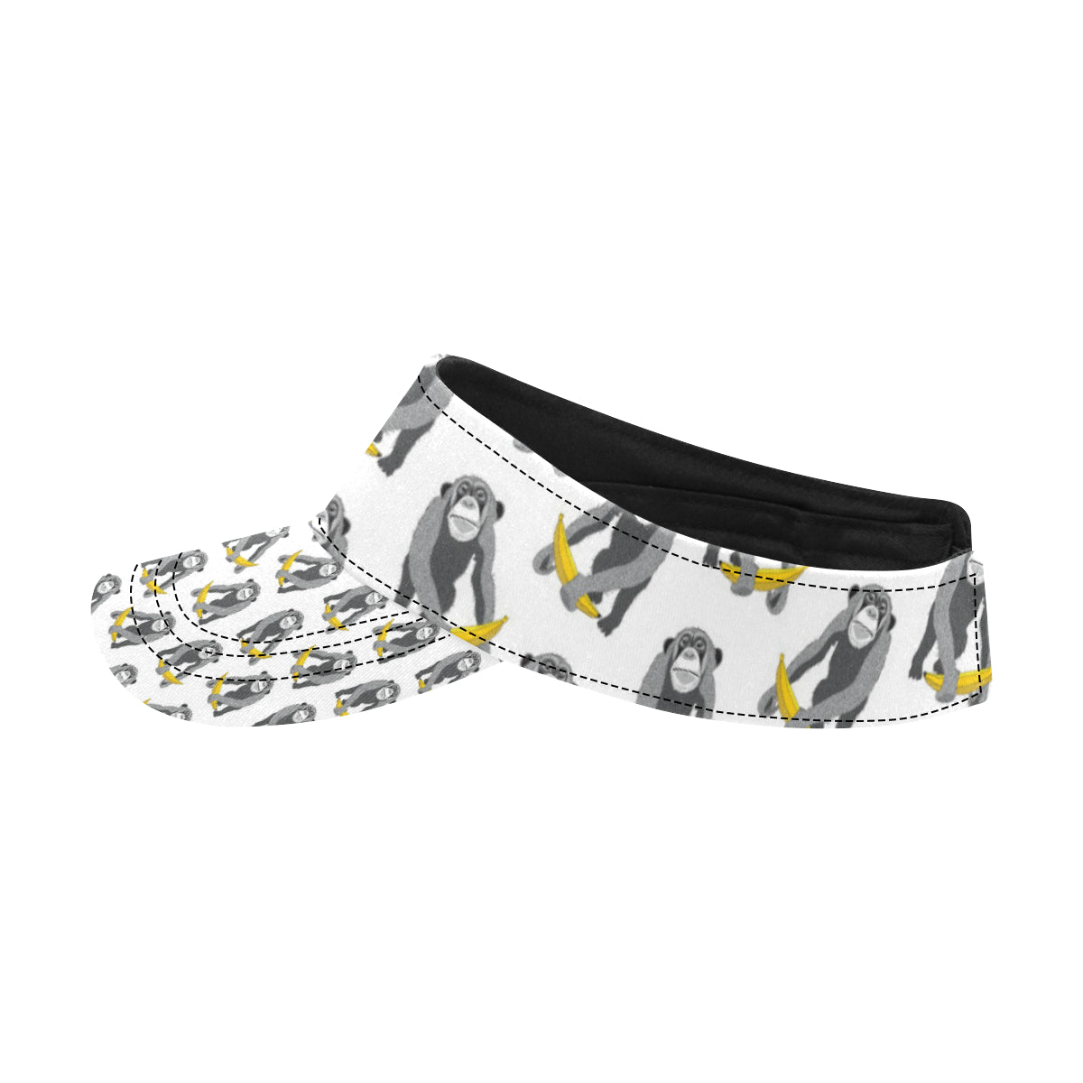 Chimpanzee Pattern Print Design 05 Unisex Sun Visor
