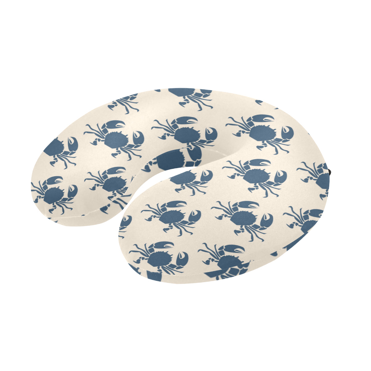 Crab Pattern Print Design 02 U-Shaped Travel Neck Pillow