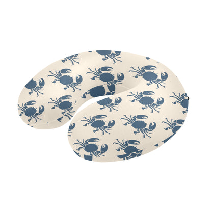 Crab Pattern Print Design 02 U-Shaped Travel Neck Pillow