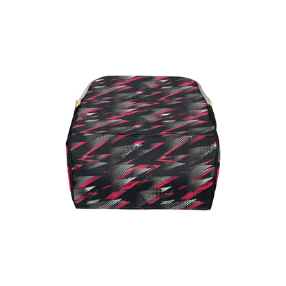 Racing Style Pattern Print Design A04 Diaper Bag Backpack