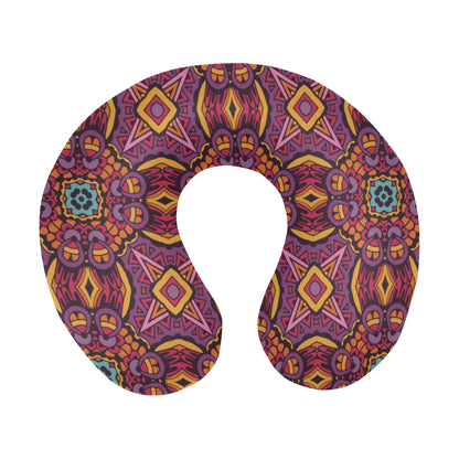 Bohemian Pattern Print Design 10 U-Shaped Travel Neck Pillow