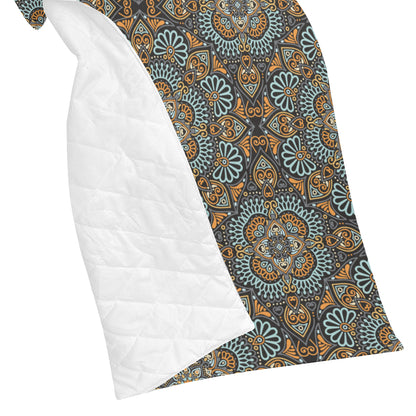 Mandala Pattern Print Design 05 Premium Quilt