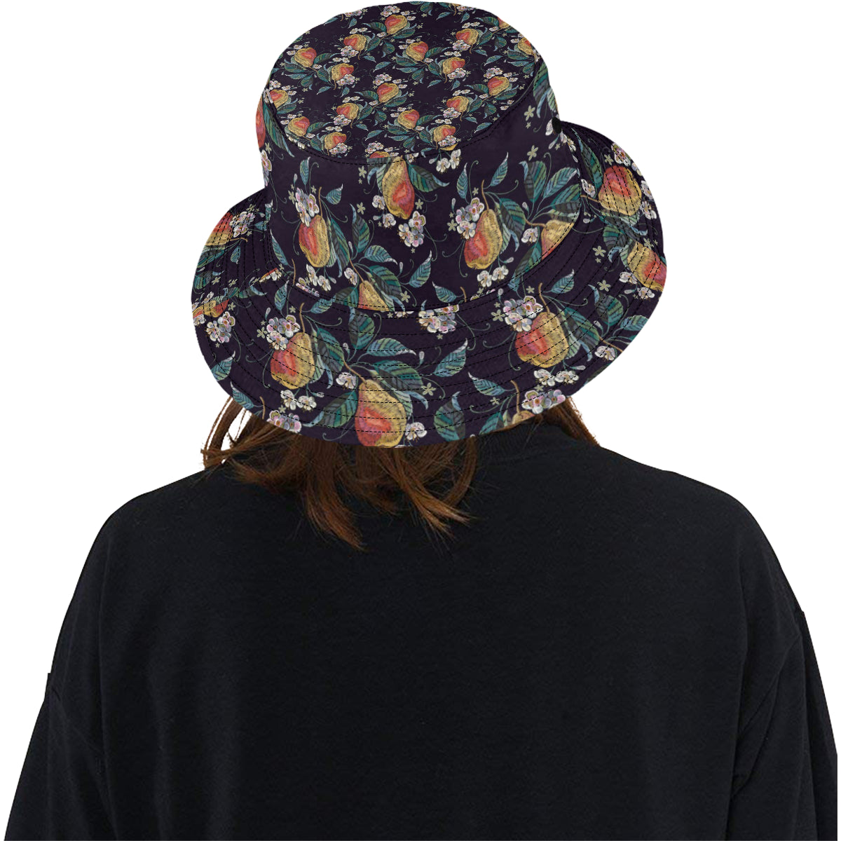 Pear Pattern Print Design PE02 Unisex Bucket Hat