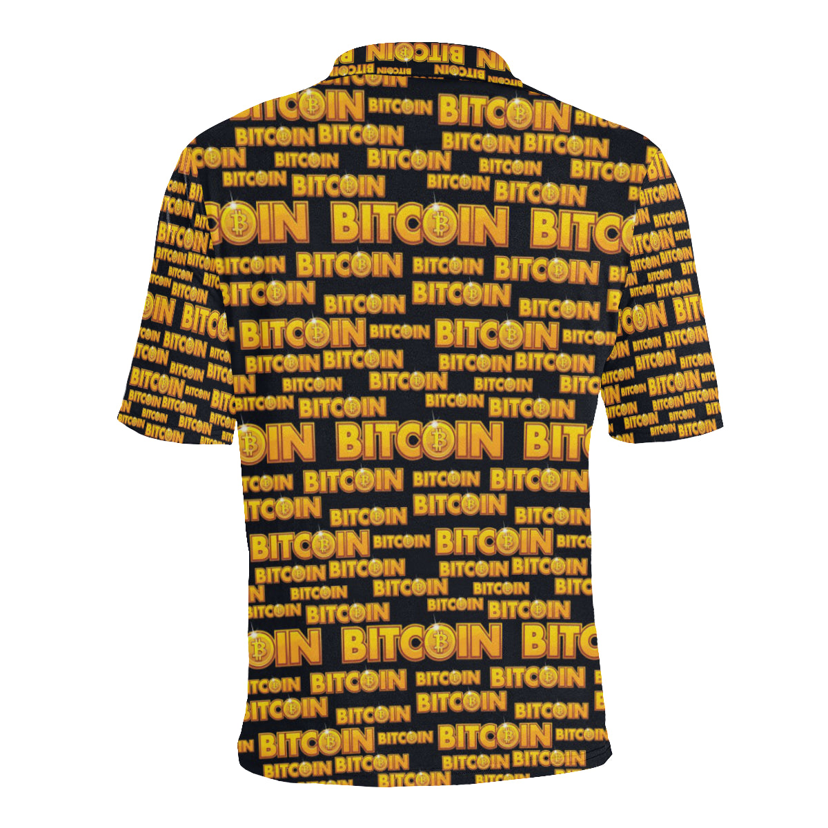 Bitcoin Pattern Print Design DO03 Men Polo Shirt