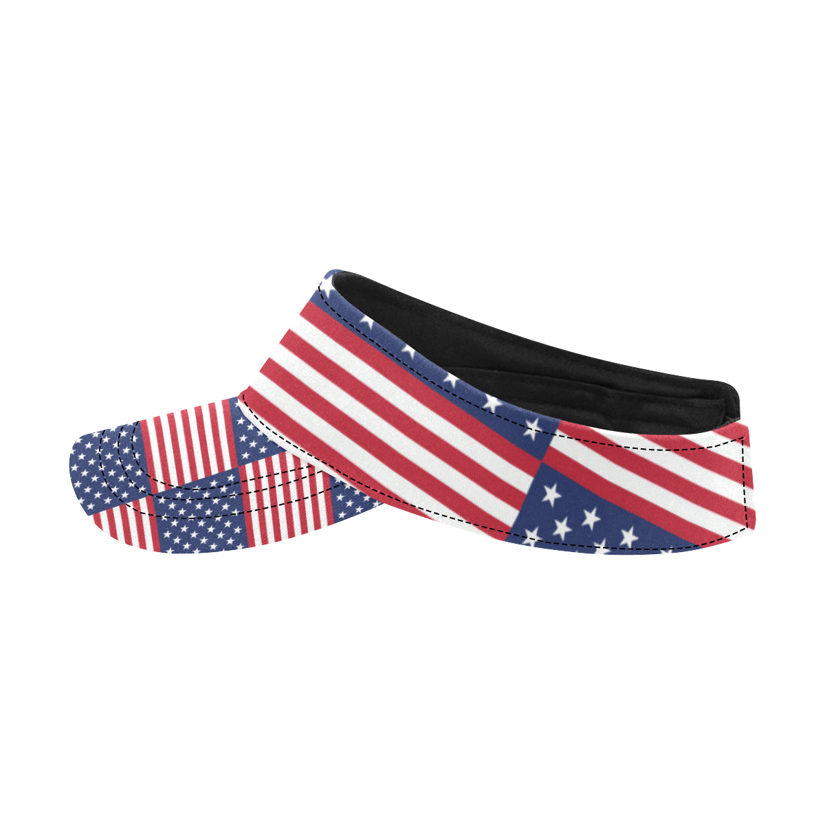 Patriotic US Flag Pattern Print Design A03 Unisex Sun Visor