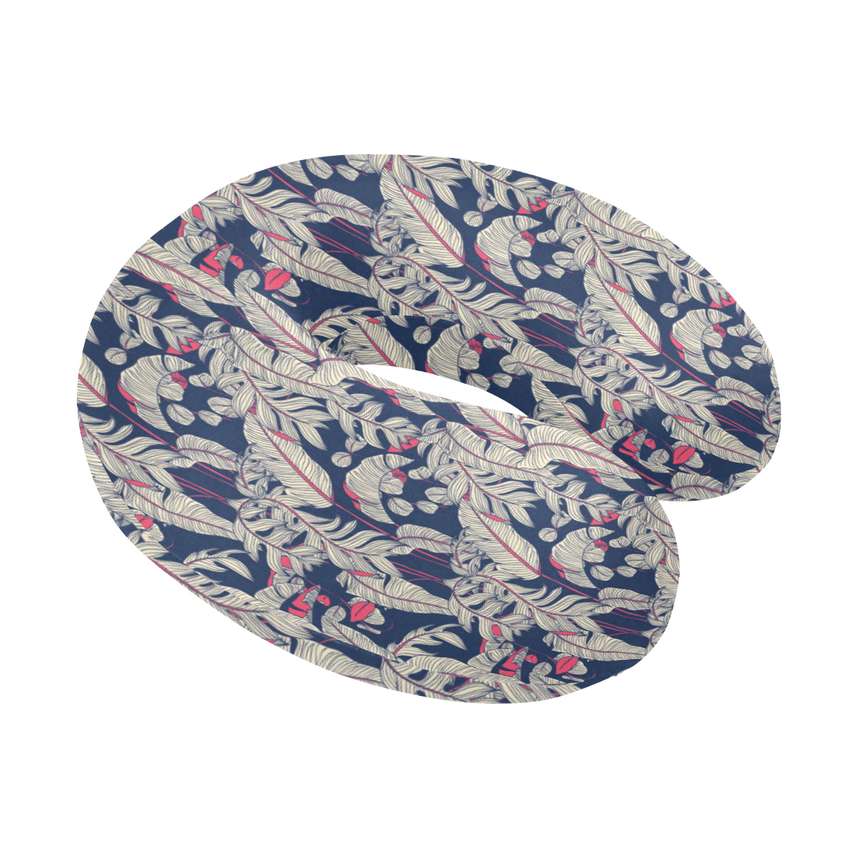 Bird Of Paradise Pattern Print Design 03 U-Shaped Travel Neck Pillow