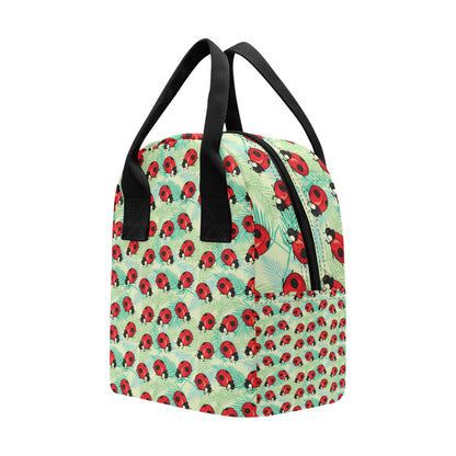 Ladybug Cute Print Pattern Insulated Lunch Bag