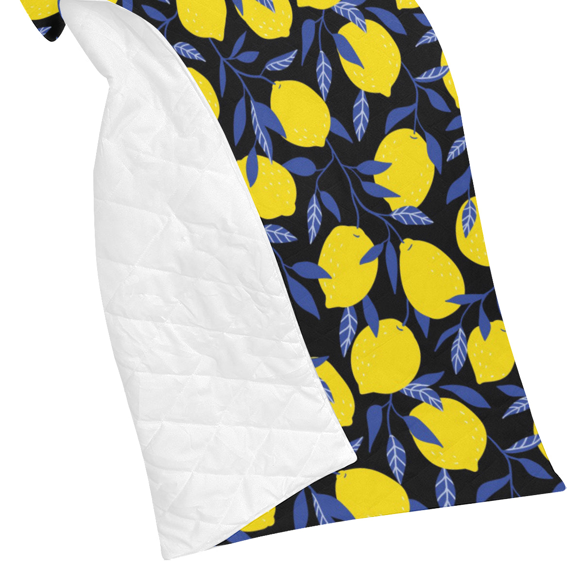 Lemon Pattern Print Design LM01 Premium Quilt