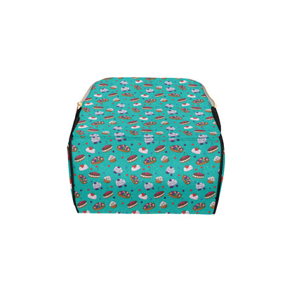 Cake Pattern Print Design 07 Diaper Bag Backpack