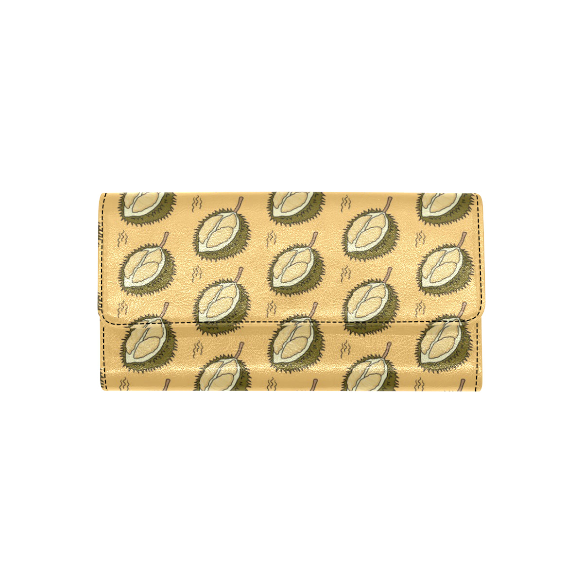 Durian Pattern Print Design DR02 Women's Trifold Wallet