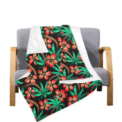 Hawaiian Themed Pattern Print Design H022 Premium Quilt