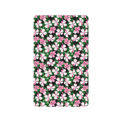 Hibiscus Pink Flower Hawaiian Print Rubber Doormat