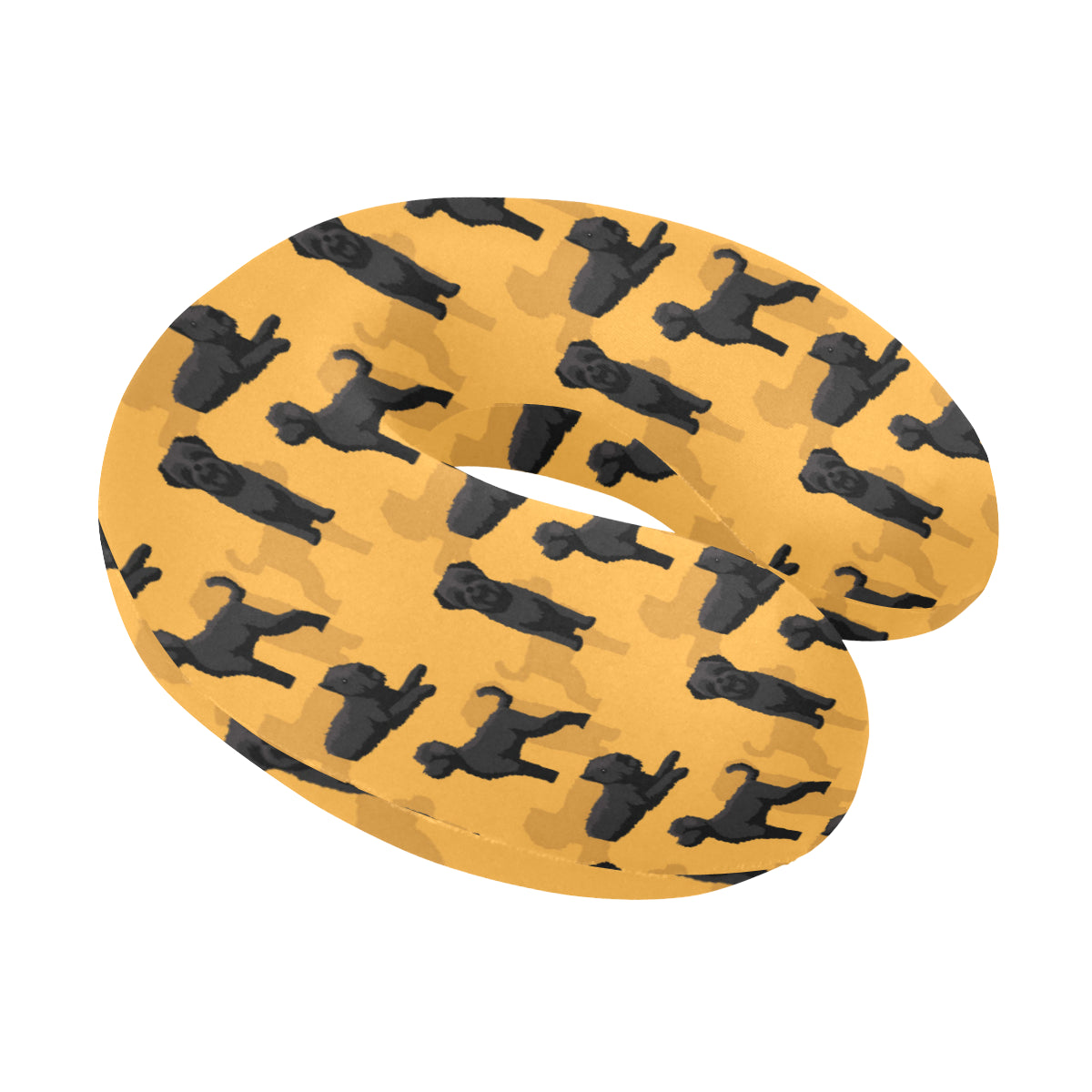 Bouviers des Flandres Pattern Print Design 01 U-Shaped Travel Neck Pillow
