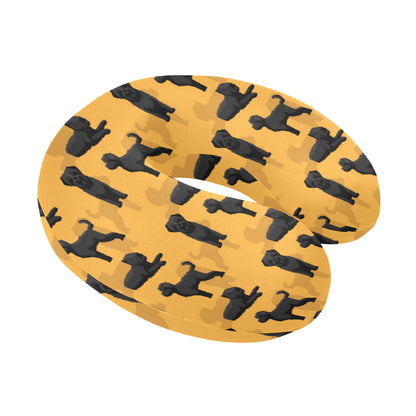 Bouviers des Flandres Pattern Print Design 01 U-Shaped Travel Neck Pillow
