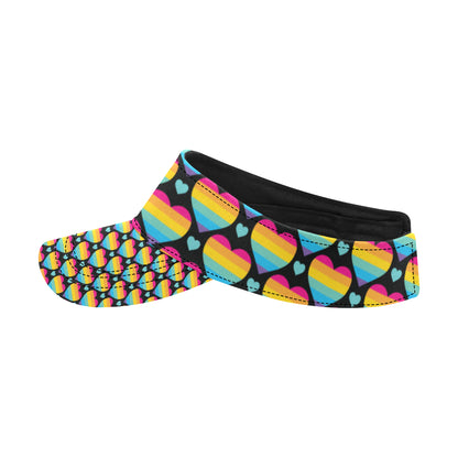 Rainbow Heart Print Pattern Unisex Sun Visor