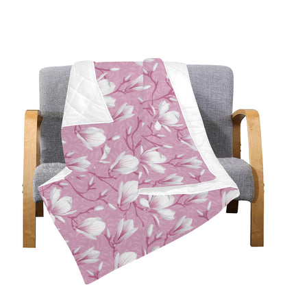 Magnolia Pattern Print Design MAG05 Premium Quilt