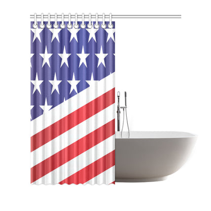 American flag Print Shower Curtain