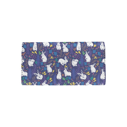 Bunny Pattern Print Design 01 Women's Trifold Wallet