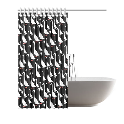 Goose Pattern Print Design 01 Shower Curtain