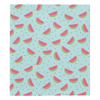 Watermelon Pattern Print Design WM06 Premium Quilt