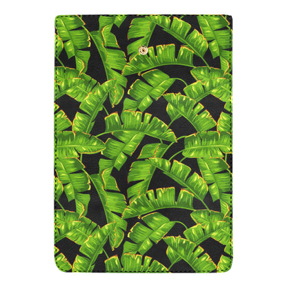 Banana Leaf Pattern Print Design BL06 Women's Trifold Wallet