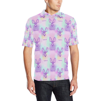 Capricorn Zodiac Pattern Print Design 02 Men Polo Shirt