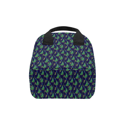 Peacock Art Design Print Insulated Lunch Bag