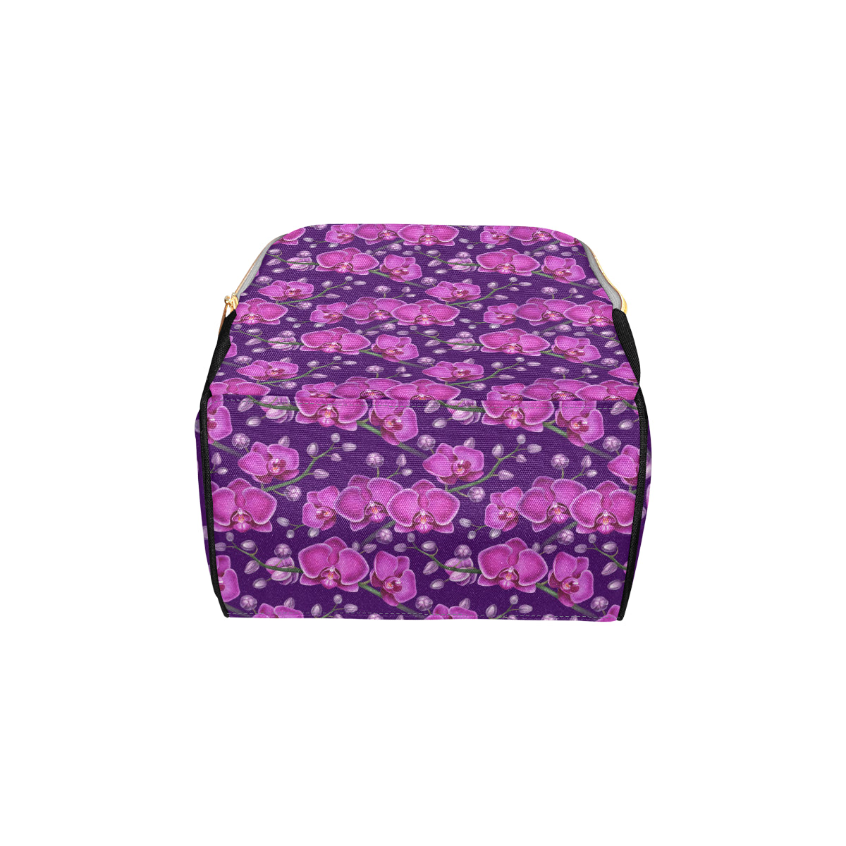 Orchid Pattern Print Design A03 Diaper Bag Backpack