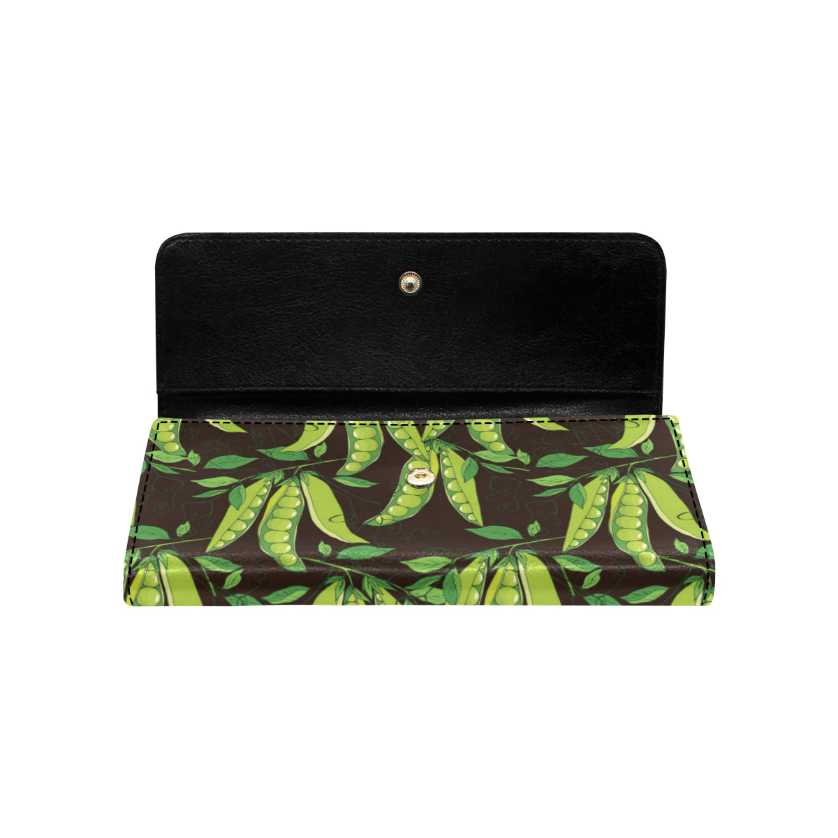 Peas Pattern Print Design A03 Women's Trifold Wallet