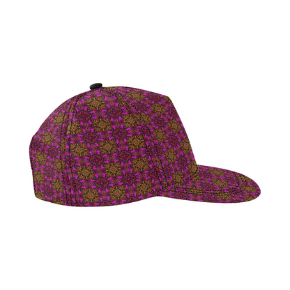 kaleidoscope Abstract Print Design Snapback Cap
