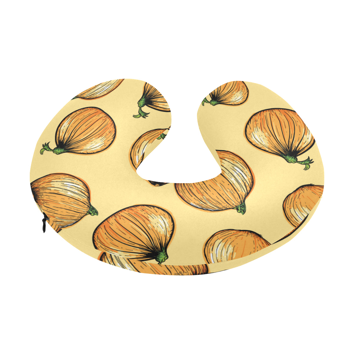 Onion Pattern Print Design A04 U-Shaped Travel Neck Pillow