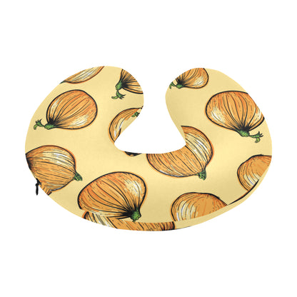 Onion Pattern Print Design A04 U-Shaped Travel Neck Pillow