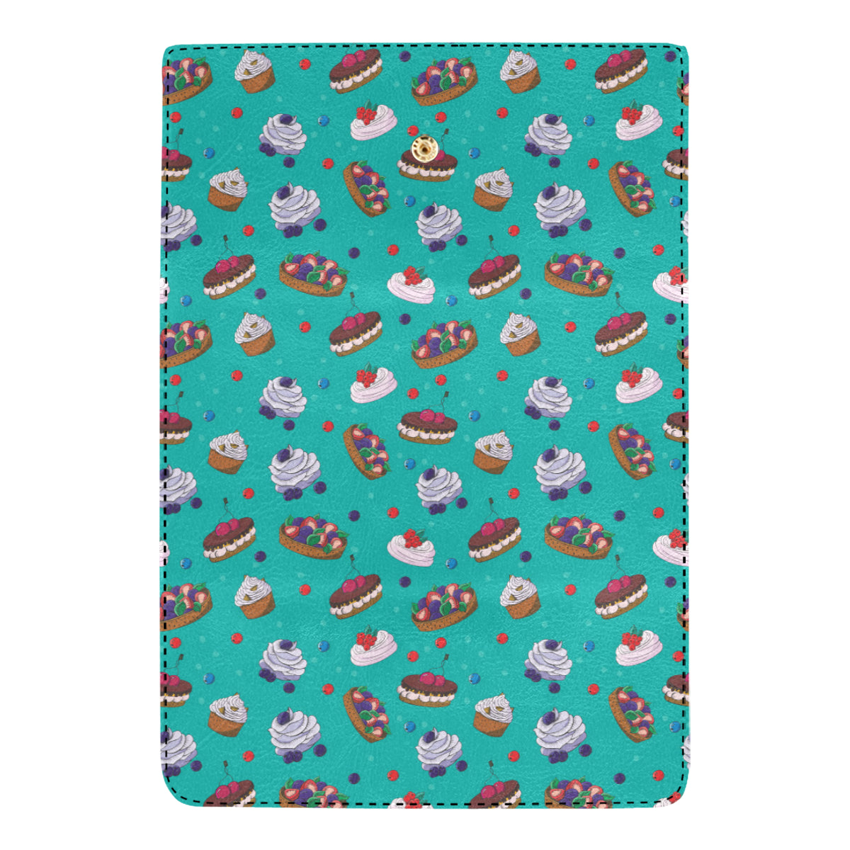Cake Pattern Print Design 07 Women's Trifold Wallet