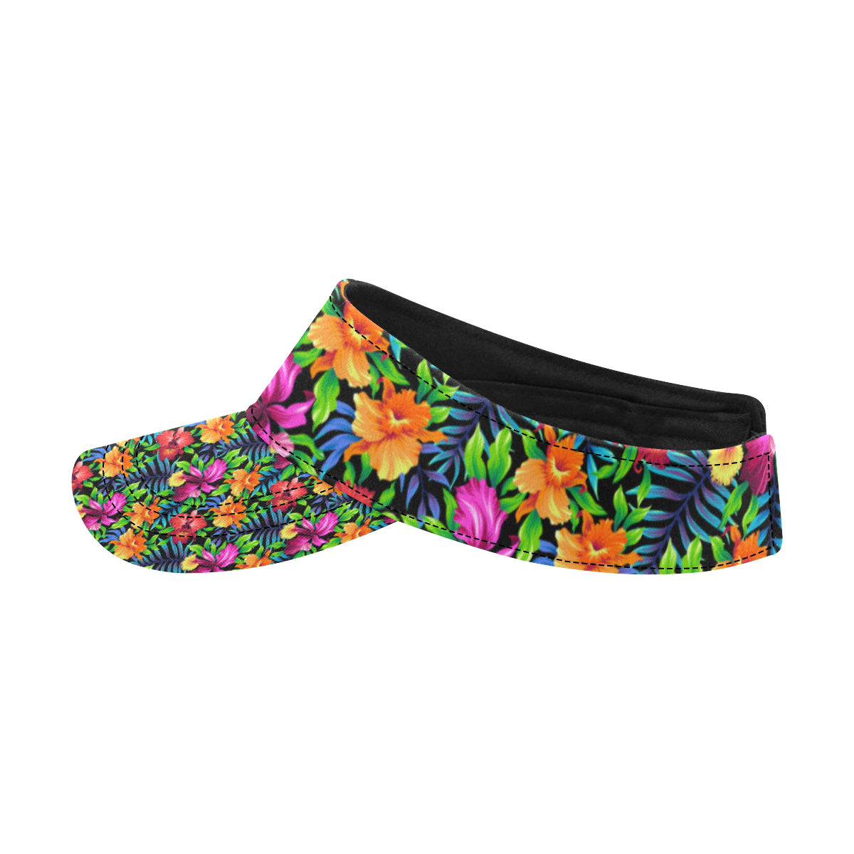Tropical Folower Colorful Print Unisex Sun Visor