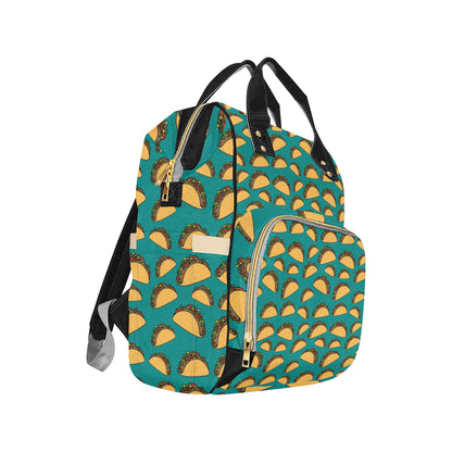 Taco Pattern Print Design TC07 Diaper Bag Backpack