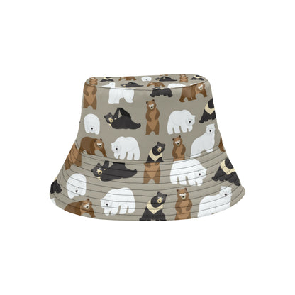 Bear Pattern Print Design BE03 Unisex Bucket Hat