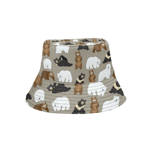 Bear Pattern Print Design BE03 Unisex Bucket Hat
