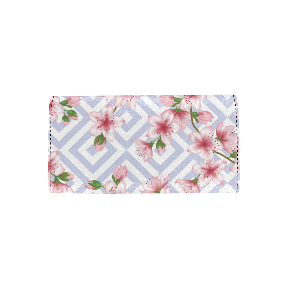 Cherry Blossom Pattern Print Design CB07 Women's Trifold Wallet